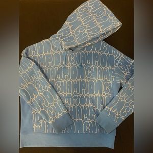 Men’s Light Blue Champion Reverse Weave Hoodie